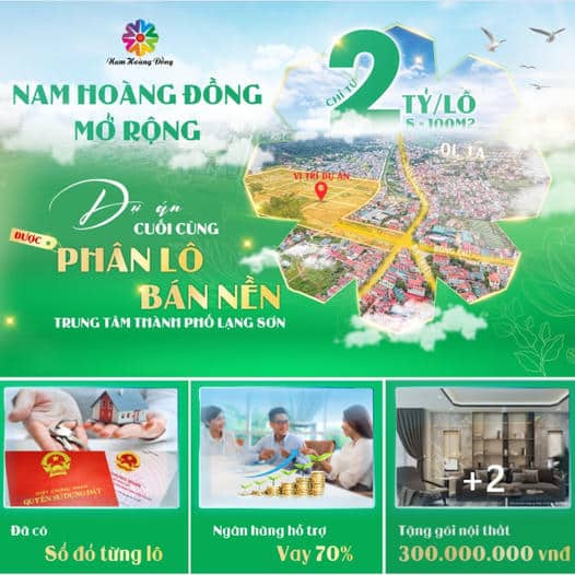 Khu đô thị NAM HOÀNG ĐỒNG MỞ RỘNG – TP Lạng Sơn